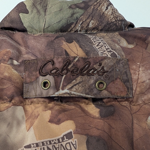 Cabela's For Kids Camo Goose Down Quilted Puffer Vest Size Medium - Picture 7 of 9